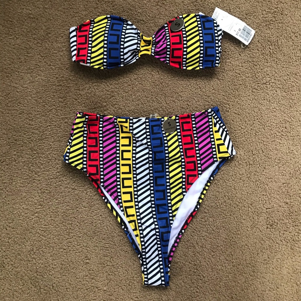 NWT High Waist Bikini Set